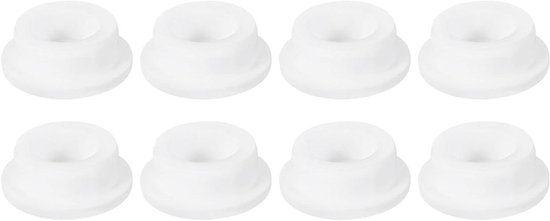 Rubberen Gaten Stoppen - Afsluitdoppen - Leidingen Afdichten - Hoge Temperatuur Bestendig - 28 mm - Wit van Merkloos