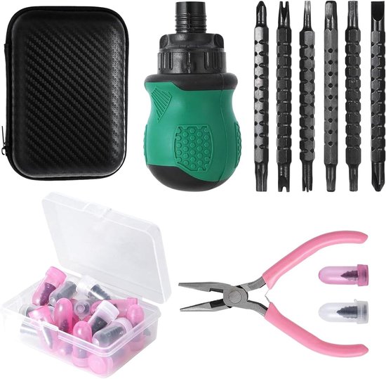 Rubberen Schroeven - Bandreparatie Kit - Voertuig Onderhoud - Snelle Lekdichting - 15 x 12 x 9 cm - Zwart
