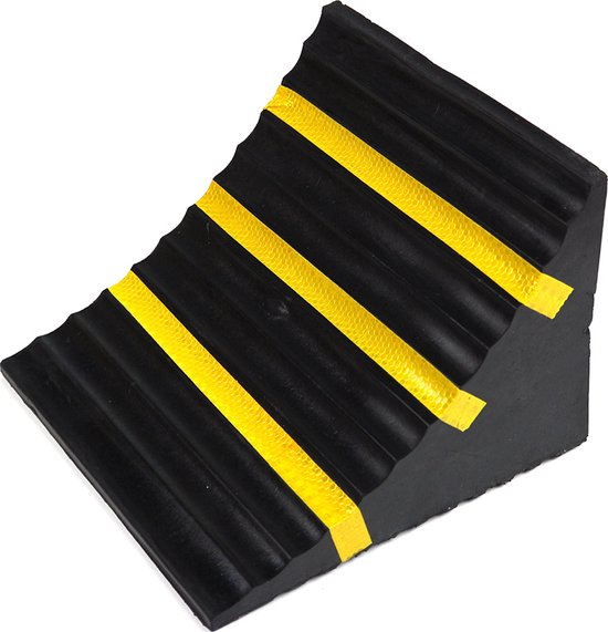 Rubberen wielkeg voor lichte/middelzware vrachtwagen Geel & Zwart 160 mm x 240 mm x 190 mm van ProPlus