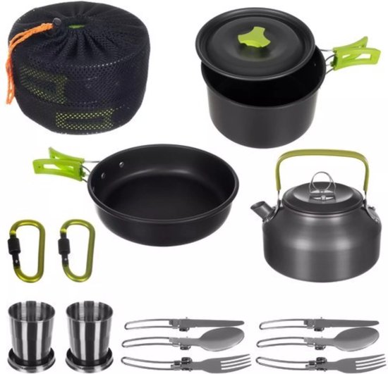 Ruhhy Trizand Complete Kookset voor Reizen en Kamperen van Ruhhy