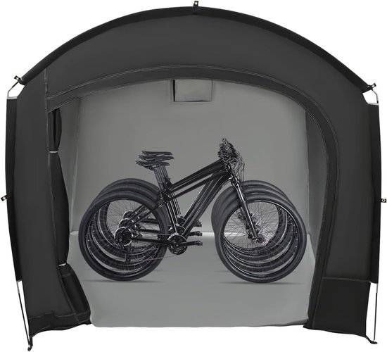 Ruime Fietstent 220 x 150 x 185 cm - Waterdicht, Zonbescherming en Winterbestendig - Ideaal voor 1-4 Fietsen Buiten