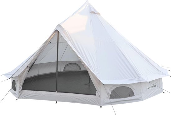 Ruime Tipi Tent voor 10 Personen – Waterdichte Glampingtent met Hoogte van 300 cm van Merkloos