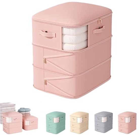 Ruimtebesparende Opbergtas voor Kleding en Dekbedden - Ultra Zelfcompressie Organizer van Merkloos