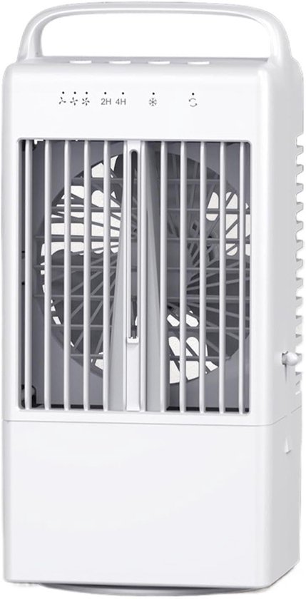 Ruimtekoeler - Kamerkoeler - Persoonlijke Verkoeling - 4-in-1 Functies - 32 x 15 x 32 cm - Wit