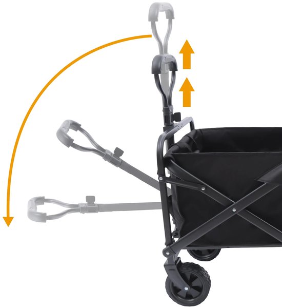 Rumi Bolderkar - Opvouwbaar - Tot 90KG - Camping Trolley - Zware Kar trolley - Grote Wielen Strand Trolley- Kar Met Verstelbare Handgreep - van Merkloos