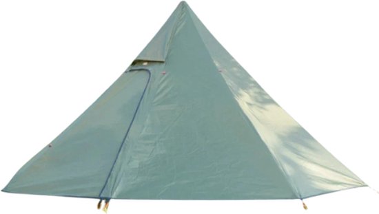 Rustive Kampeertent - Tent voor 1-2 Personen - Tipi Tent - Piramidetent - Waterdicht - 320cm Diameter - Lichtgroen van Rustive