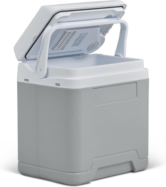RUX® Elektrische koelbox 12 en 230 volt - Elektrische koelbox - Koelbox - Grijs - ‎30cm x 40cm x 45cm