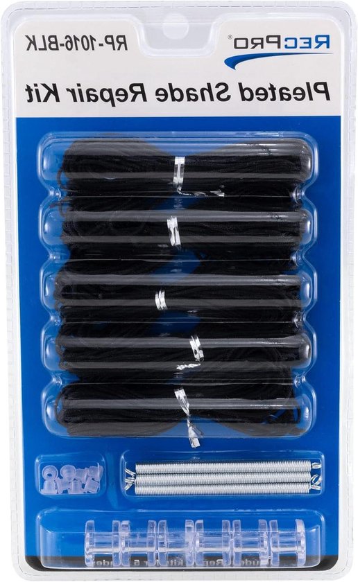 RV Raamschaduw Reparatiekit - Plissé Scherm Set - Raambekleding Repareren - Universeel Compatibel - 5.0 Aantal - Zwart van Merkloos