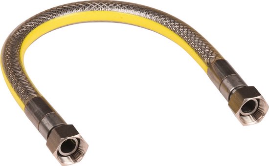 RVS gewapende aardgasslang - 2 meter