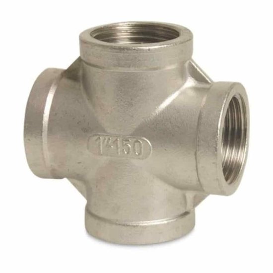 RVS Kruisstuk 3/4", Draadfitting RVS, V4A Fitting van Merkloos