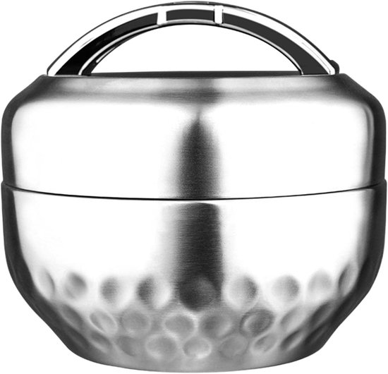 Rvs Lunchbox - Dubbele Laag Box - Maaltijden Meenemen - Lekvrij Ontwerp - 1 Liter - Enkele Kleur