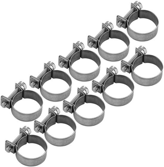 RVS Mini Fuel Line Pijpslang Klem Clip 10 stuks 6-20mm - Auto Brandstofleiding Accessoires