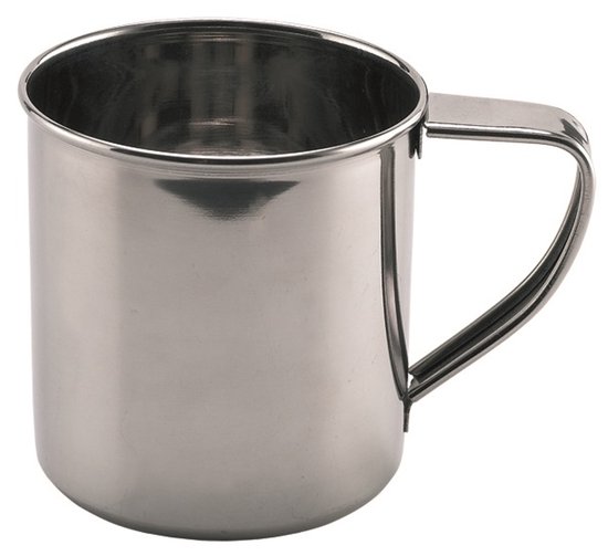 RVS Mok - Laken - Stainless Steel Mug - 350ml - Camping Mug - Kampeerbeker - 18/8 Roest Vrij Staal, Beker,