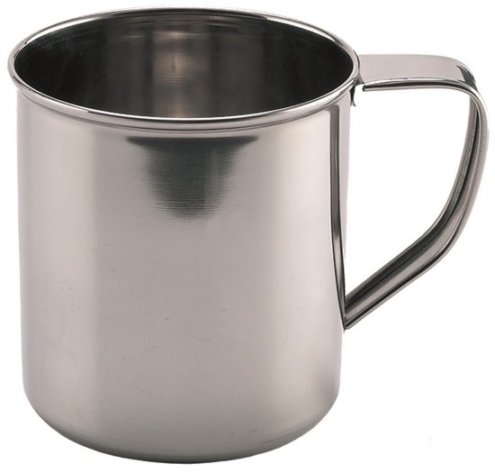 RVS Mok - Laken - Stainless Steel Mug - 500ml - Camping Mug - Kampeerbeker - 18/8 Roest Vrij Staal, Beker,