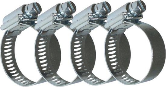 Rvs Slangklem 17/32 Mm 4-delige set van MacLean