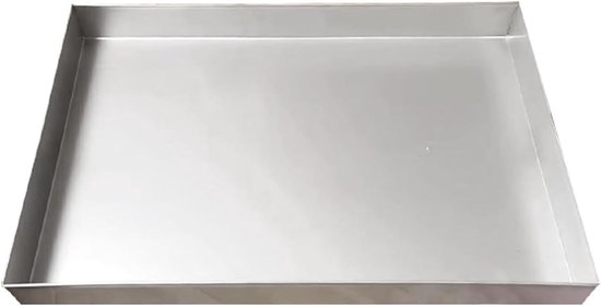 RVS waterbak voor plantenbak, rechthoekig, 120x70 cm