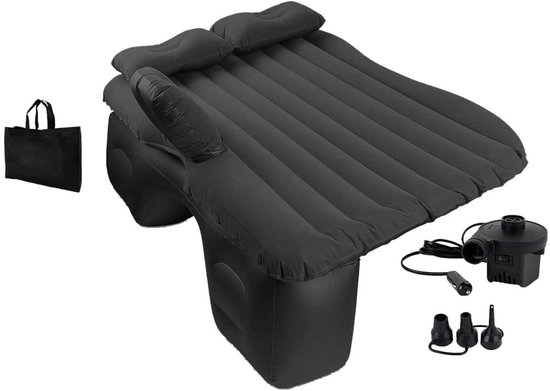 RWB® Auto Matras - Auto Luchtbed - Opblaasbed Auto - 140 x 84 x 45 - met V12 Pomp van Merkloos