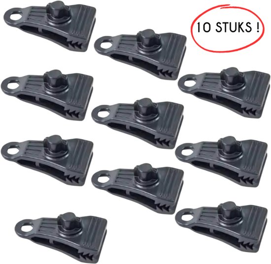 S4D® - Heavy Duty Zeilklemmen - Doekklem - Zeilbinders - 10 STUKS - Extra Breed Voor Een Sterkere Bevestiging van S4D