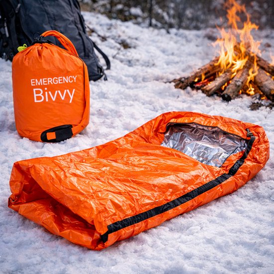 S4H Noodslaapzak 1 Stuks – Emergency Bivy / Survival Slaapzak – Waterdicht & Winddicht – Reddingsdeken Slaapzak – Noodpakket / Outdoor van S4H
