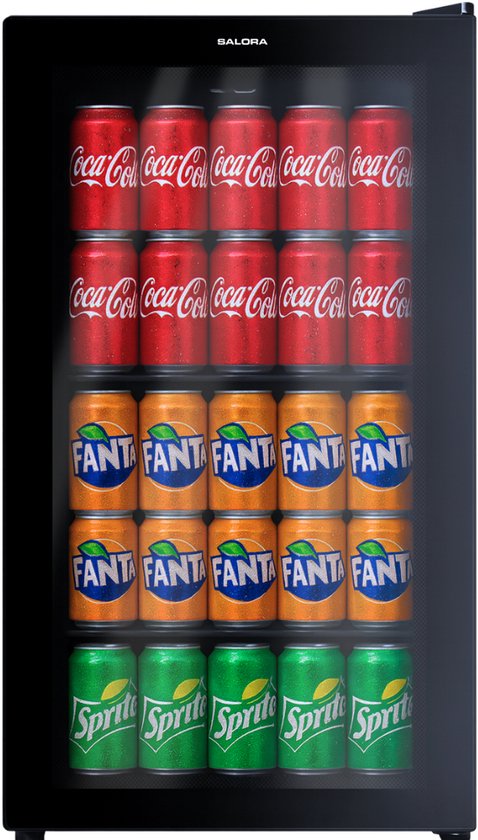 Salora BEVERAGECOOLER93B - Koelkast Tafelmodel - Koelkast - Koelkasten Vrijstaand - 93 l - Glazen deur van Merkloos