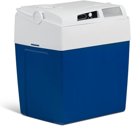 SAVI® Elektrische koelbox 12 en 230 volt - Elektrische koelbox - Koelbox - 26L - Blauw - ‎30cm x 41cm x 45cm