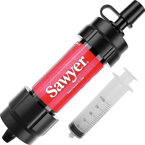 Sawyer MINI - water filtratie systeem - filter en reinigingsspuit van Sawyer