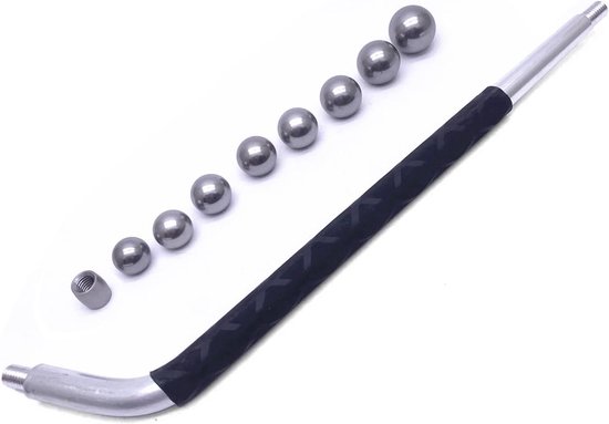 Saxofoon Reparatie Kit - Blaasinstrument Gereedschap - Deuken Verwijderen - 9 Verschillende Maten Ballen - 12mm-22mm - Zilver van Merkloos