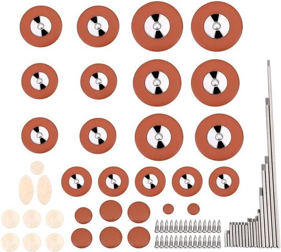 Saxofoon Reparatie Kit - Saxonderdelen Set - Instrument Onderhoud - Compleet Assortiment - 1 Aantal - Niet gespecificeerd van Merkloos