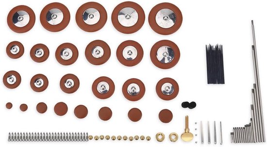 Saxofoon Reparatie Set - Onderdelen Kit - Instrument Onderhoud - Compleet DIY Pakket - 16.5 cm Lengte - Metaal