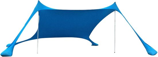 Schaduwtent 210 x 150 x 170 cm - Zandzak - Zonnezeil - UV-bescherming - Anker - Voor Strand, Picknick, Vissen, Kamperen van Merkloos