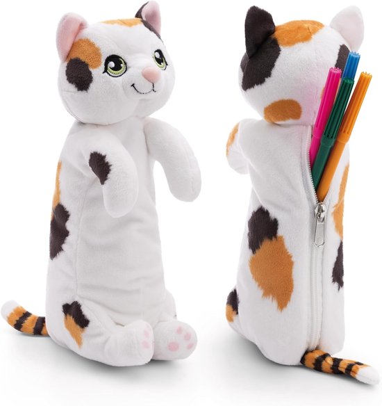 Schattige Pluche Kat Etui - Multifunctionele Pennenzak voor Meisjes en Vrouwen van Wobanga