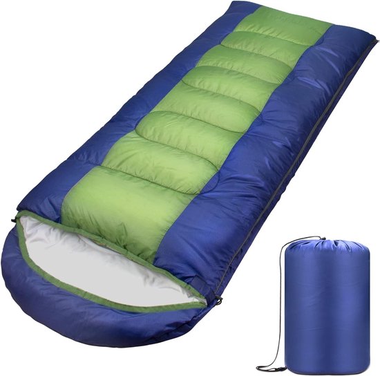 Schlafsack Outdoor 3-4 seizoenen Camping Slaapzakken voor kinderen & volwassenen Slaapzak 1.6KG Waterdichte winter dekenslaapzak voor kamperen, wandelen en reizen Zomerslaapzak van Forceatt