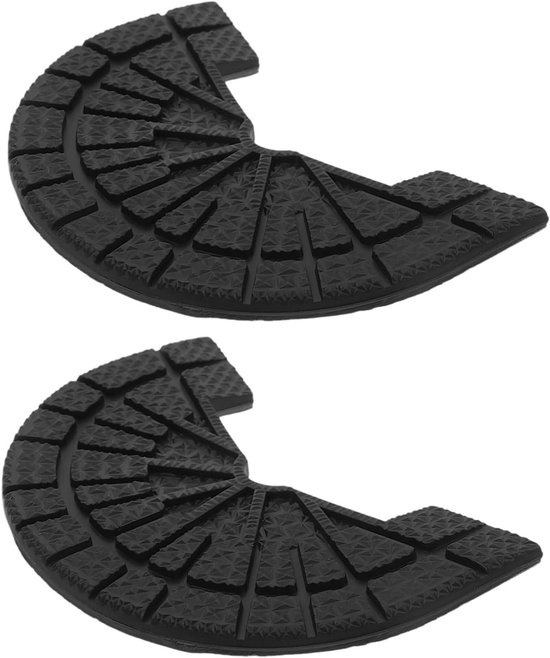 Schoenhak Reparatieset - Hielkussen Vervanging - Schoenen Repareren - Antislip Rubber - 7.9 x 5.15 cm - Zwart van Merkloos