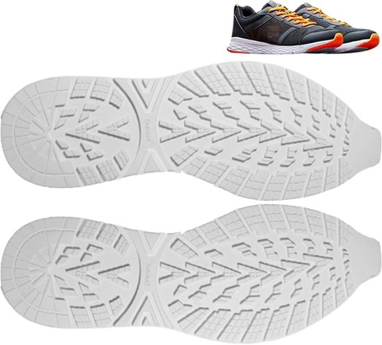 Schoenreparatie Pleisters - Zolen Repareren - Schoenen Herstellen - Antislip Rubber - Grote code EU41-44 - Zwart