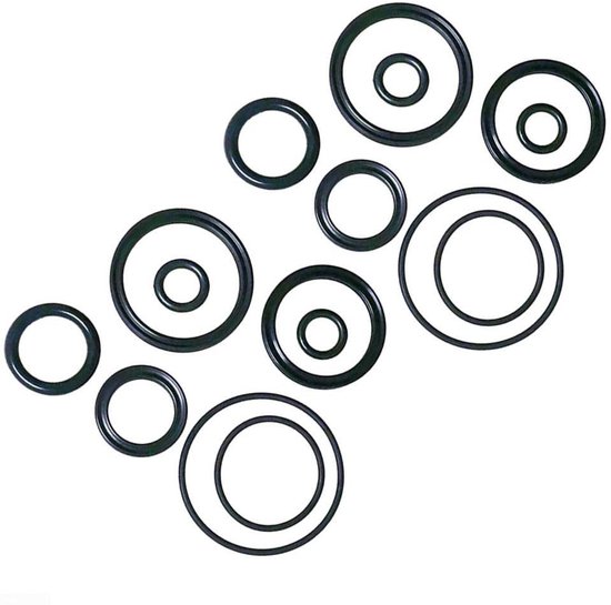 Schokdemper Seal Set - O-Ring Kit - Fiets Onderhoud - Herstelt Luchtbehoud - 16 Stuks - Zwart