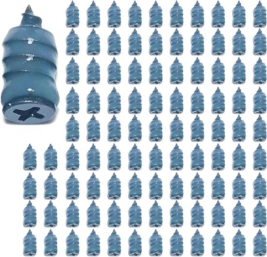 Schroefdoppen voor bandenreparatie – 100-delige set accessoires voor snelle reparatie, rubberen schroeven voor het oplossen van banden – voor vrachtwagen, camper, SUV, motorfiets en reizen