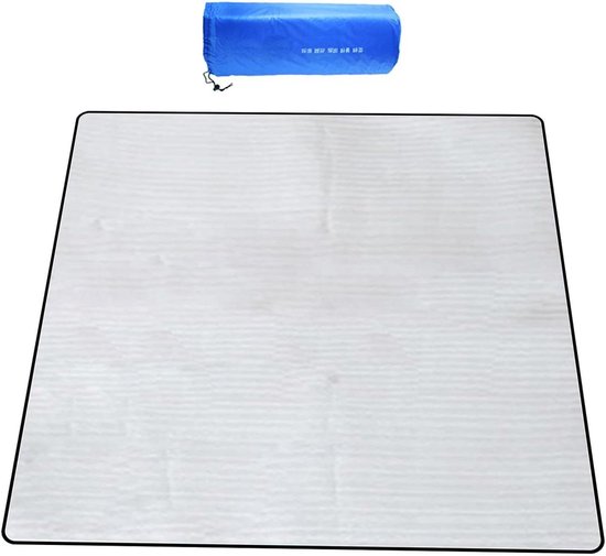 Schuimfolie Mat - Geïsoleerd Waterdicht - Kamperen en Reizen - Verbeterd Slaapcomfort - 240x240cm - Aluminium