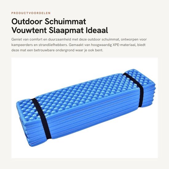Schuimmat Duurzaam - Outdoor Vouwtent - Camping - Strand - Antislip - Opvouwbaar - Lichtgewicht - Slaapmat