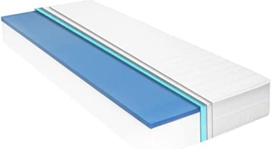 Schuimmatras - 180 x 200 x 18 cm - Wit - 19,21kg van Merkloos