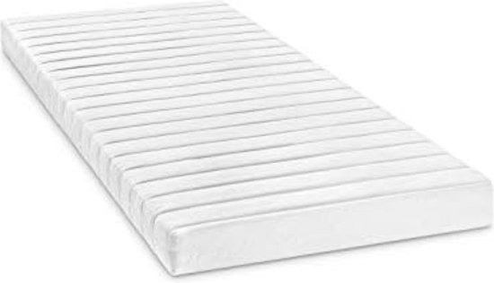 Schuimmatras - 90 x 200 x 13 cm Hardheid 3 Wit van Merkloos