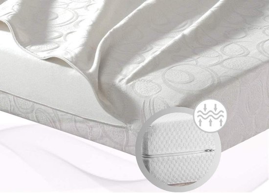 Schuimmatras - Camping mat - Comfortabel slapen - Hoge dichtheid - 70x190x10 cm - Wit