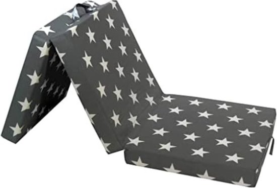Schuimmatras - Campingmatras - Grijze ster - 190 x 70 cm van Deryan