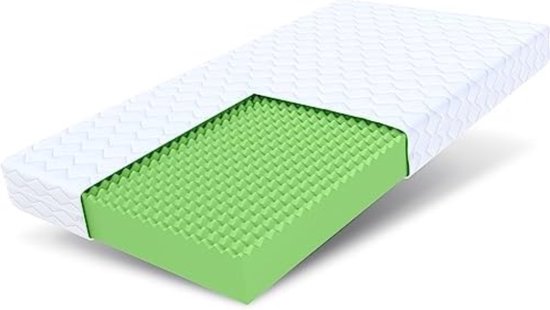 Schuimmatras - Wit -70 x 160 x 12 cm van Snoozzz