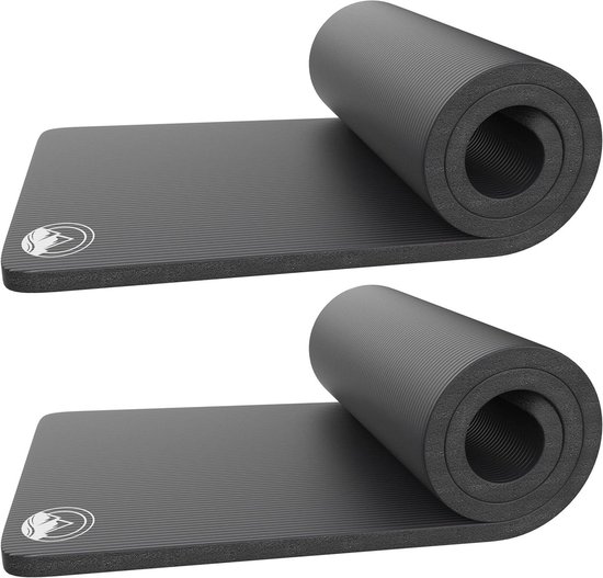 Schuimmatten Kamperen - Slaapmatten Set - Buiten Slapen - Extra Dik - 2 stuks - Zwart van Merkloos