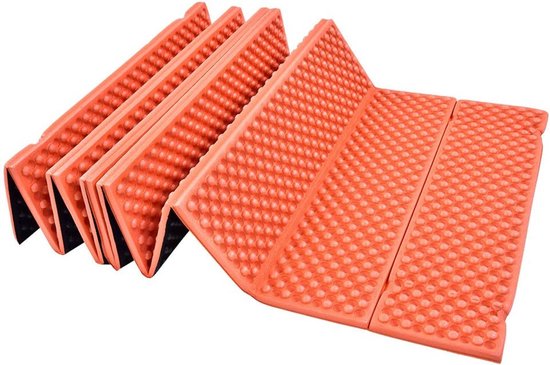 Schuimrubberen Mat - Opvouwbaar Kampeermatje - Outdoor Activiteiten - Waterdicht XPE Materiaal - 192 x 56 cm - Oranje