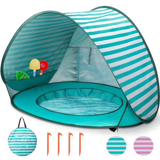 S&E Pop-Up Strandtent voor Kinderen – UPF 50+ – Lichtgewicht en Draagbaar van S&E