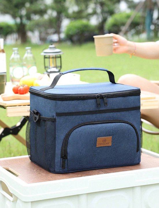 S&E - Unisex Geïsoleerde - Lunchbag - met Verstelbare Schouderriem - Herbruikbare en Lekvrije Lunchtas van S&E