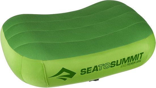 Sea to Summit Aeros Premium - Opblaasbaar Hoofdkussen - Large Lime van Sea to Summit