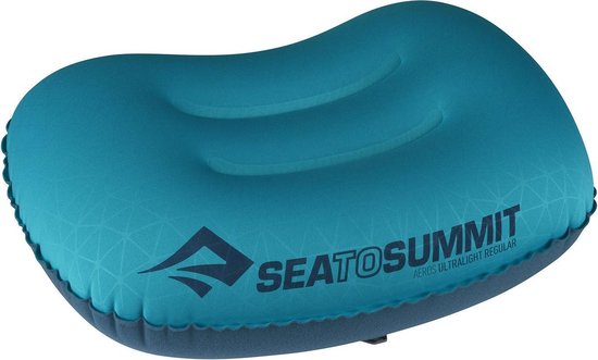 Sea To Summit Aeros Ultralight Opblaasbaar Hoofdkussen Large Aqua van Sea to Summit