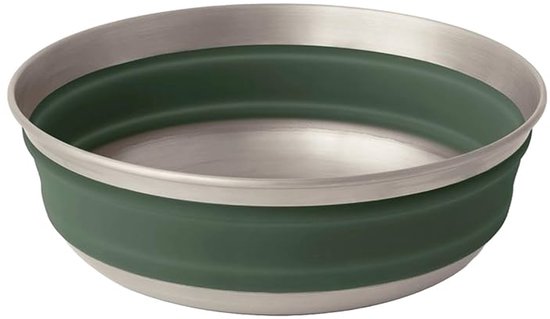 Sea To Summit Detour M Stainless Steel Opvouwbare Kom Zilver
